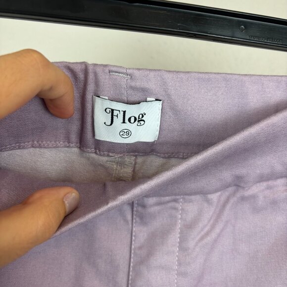 NWT Flog made in Isreal Lavender Lora Elastic Waist Bermuda Shorts Size 29 & 27 - Picture 6 of 13